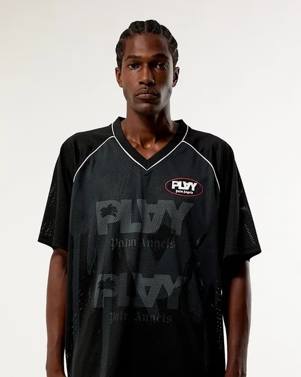 PLAY Palm Angels Foggy Mesh Boxy Jersey